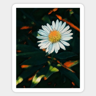 Tiny Daisy - Burnt Orange Sticker